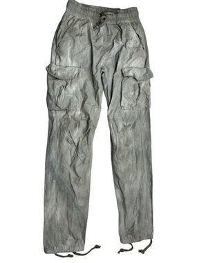 NWT MNML Men's Grey/White Washed Camouflage Cargo Pants Size Medium